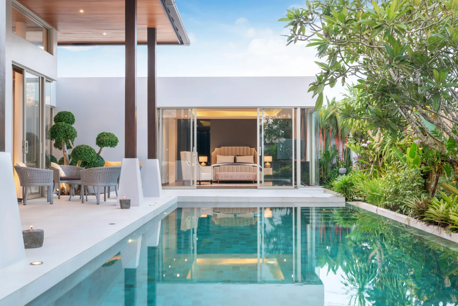 Villa with pool in Marbella being valued for Spanish inheritance tax